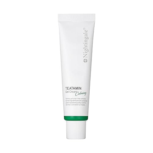 Miniatura 1 de Nightingale TEATAMIN - Crema de gel calmante con complejo de árbol de té (100,000 ppm) y vitaminas, calmante para pieles sensibles y problemáticas,