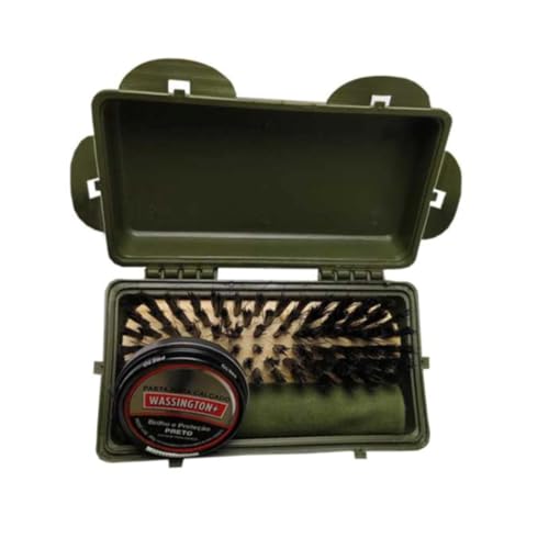 Kit de Limpeza e Manutenção para Coturno Estojo Verde