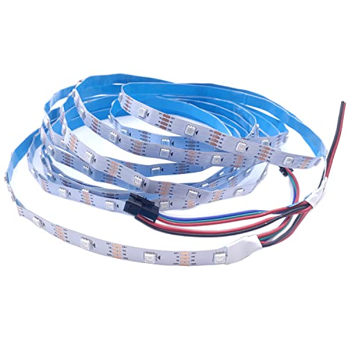 Image of DC 5V WS2813 Led Strip Light Dual Signal Individually Addressable 5m 30 LEDs WS2812B Updated Black White PCB (White PCB IP20, 5M 30LED /M)