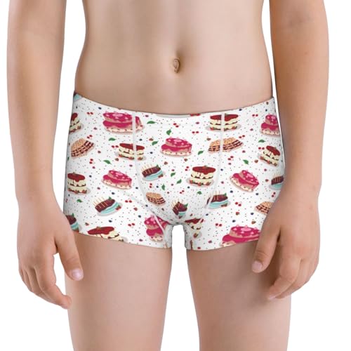 Boys' Cotton Boxer Brief Soft Underwear-Birthday Cake