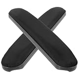 VERDANVERSE Armlehnenpolster Für Rollstuhl Und Bürostuhl 13X2X1,18 Zoll Stoff Schwarz Paar Ersatz Armlehnenkissen Stilvoll Und Einfach Anzubringen Für Wheel Use