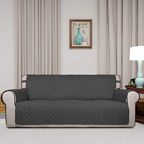 image for PureFit Reversible Quilted Sofa Cover, Water Resistant Slipcover Furni