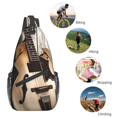 Guitar Pictures Cross Chest Bag Bolsa Deportiva Unisex miniatura 6