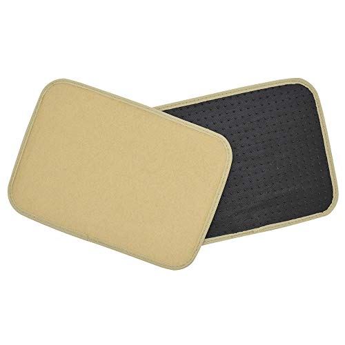 Bdk Light Beige Carpeted 4 Piece Car Suv Floor Mats With Vinyl Heel Pad Car Vehicle Universal Fit (Mt-100-Lb) #TOP4
