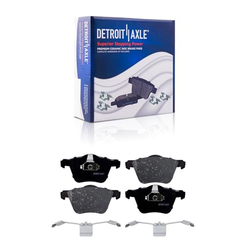 Image of Detroit Axle - Brake Kit for 2003-2014 Volvo XC90 | 13.23 inch in Front & 12.13 inch in Rear Disc Brake Rotors Brakes Pads 2004 2005 2006 2007 2008 2009 2010 2011 2012 2013 Replacement
