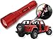 Jeep Wrangler Accessories Firecracker Red (Rubicon Red) Colored LED Flashlight with Roll Bar Holster. Holster fits Jeep Jk rollbar also. Color match is for 2018-2019 Jeep JL Accessories, 1000 Lumens