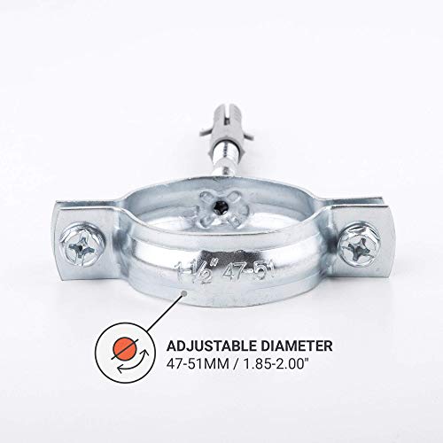 SKIR'CO Confezione da 4 staffe per tubi Ø 47-51