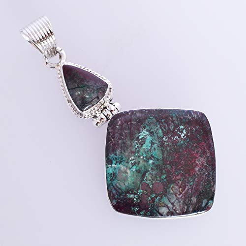 Pendentif en jaspe Sonora argent 925 fait main, bijou d'exception - 3
