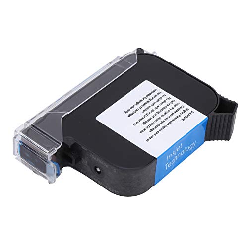 Pissente Ink Cartridge, Js12 (M) 42Ml Portable Inkjet Printer Double Nozzle Ink Cartridge Quick‑Drying With Printing Height 1.27Cm, Black #TOP4