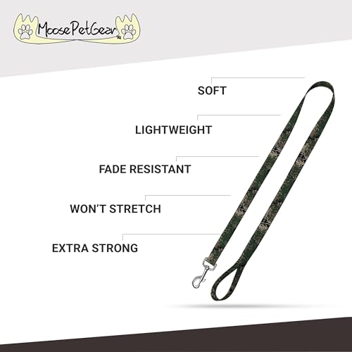 Image of Camo Dog Leash - Camouflage Dog Lead Waterproof with Easy Grip Loop - 1 Inch x 4 Feet, Jarhead Camo