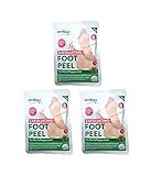 Derma V10 Exfoliating Foot Peel Mask, Pack of 3