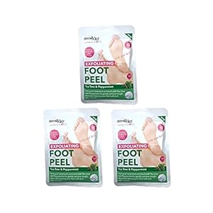 Derma V10 Exfoliating Foot Peel Mask, Pack of 3