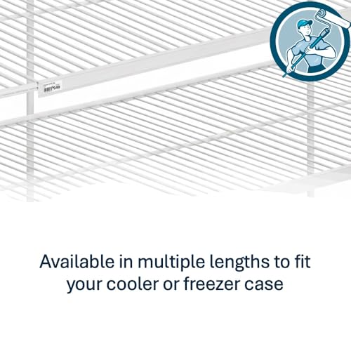 Pro Painter Shelf Label Strips for 7/8" H Double Wire Cooler Shelves, 1.25”H Shelf Strip Price Tag Holder with Clear Plastic Front/White Back Sign Holder for 27” Long Shelf, 100 Pack by Pro Painter - Image 6