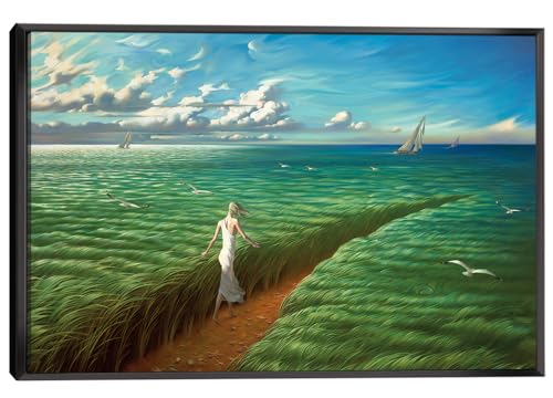 BOHU ARTS Vladimir Kush Infinity Trail Wall Art Dali Surrealism Canvas Art For Bedroom Livingroom Office Ready to Hang