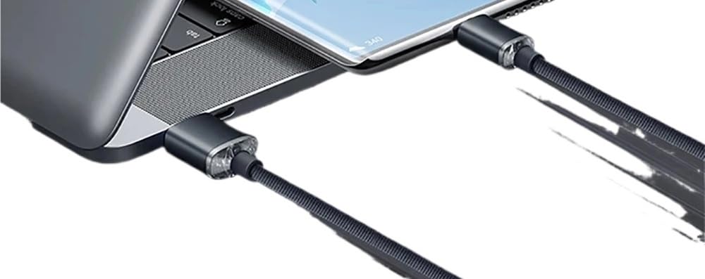 Cable de datos de carga súper rápida de 2/1,5/1/0,25 m (USB C a tipo C) con diseño trenzado (1,5 m, morado)