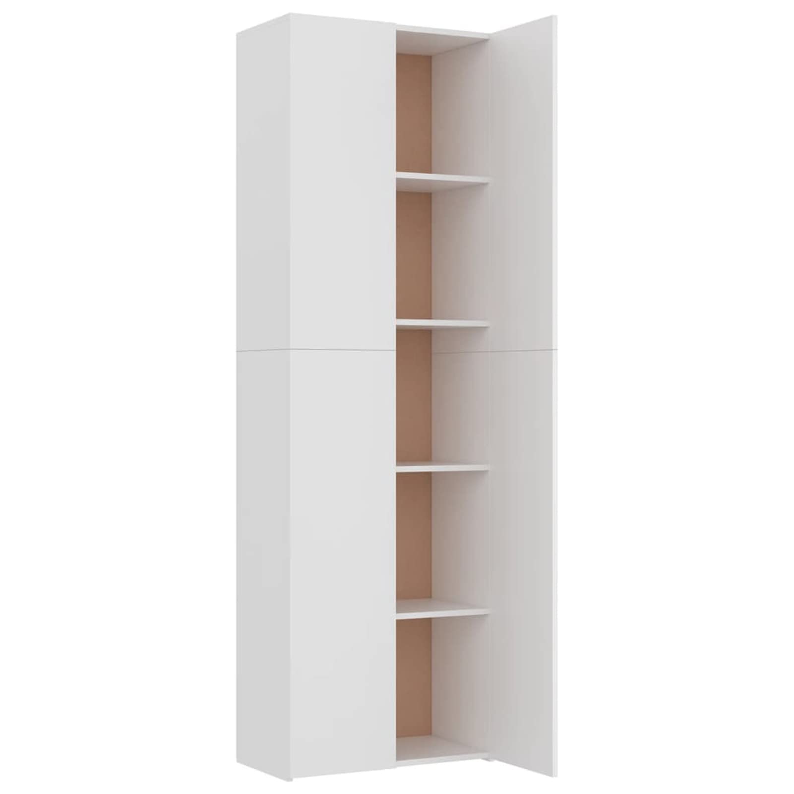 Lechnical Armadio per Ufficio Bianco 60x32x190 cm in Legno Multistrato,Armadio per Ufficio,Armadi Archivio,Armadio per Collezione per Ufficio