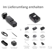 DJI Osmo Pocket 3 + Mic 2 (2 Sender + 1 Empfänger + Ladeschale), Vlogging-Kamera mit 1″ CMOS und 4K/120 fps, 3-Achsen-Stabilis., Schnellfokus, Gesichts-/Objektverfolgung, 2-Zoll-Touchscreen – Ansicht 6