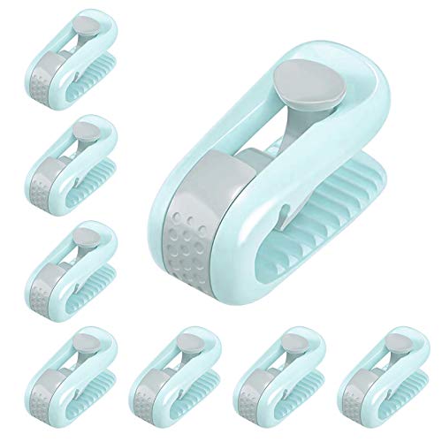 Sibosen Hohe Elastizität Bettdeckenklammern Quilt Halter Anti-Run Kick Buckle Safety Needle-free Quilt Cover Quilt Single Clip Haushalt Rutschfestes Gerät 8 Stück (Grün) Cover