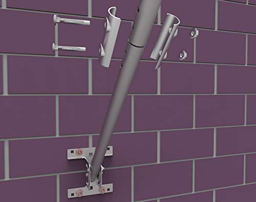Support en J réglable pour antenne de grenier avec structure solide résistante aux intempéries - 6