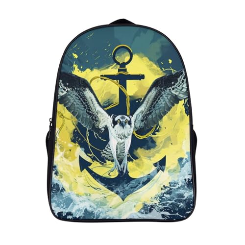 Mochilas escolares infantiles 3D Fishhawk con estuche escolar y bolsa 1