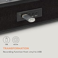 auna TT-Classic Plus Tourne-disque de protection de la poussière, Bluetooth, lecteur vinyle enregistreur 33/45/78 tr/min… - Les Beatles, Paul McCartney, John Lennon, RIngo Starr, George Harrison auna TT-Classic Plus Tourne-disque de protection de la poussière, Bluetooth, lecteur vinyle enregistreur 33/45/78 tr/min… – Image 5