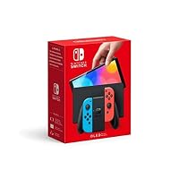 Nintendo Switch (OLED-Modell) Neon-Rot/Neon-Blau + Pokémon Blattgrüne Edition - Download Code – Ansicht 1