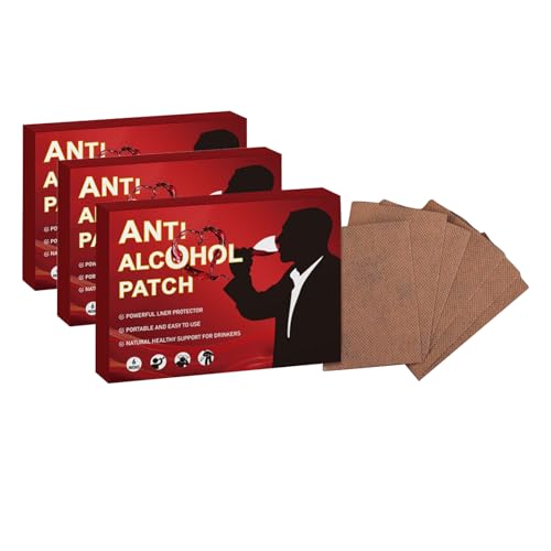 6 Pcs Parches portátiles contra el alcohol, parche para aumentar la energía, parches para recuperarse después de una fiesta, para dejar de beber alcohol, previenen las molestias (3 pcs)