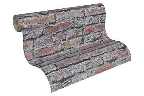 A.S. Création Papier peint Dekora Natur 6 954702 Gris/Rouge Cover