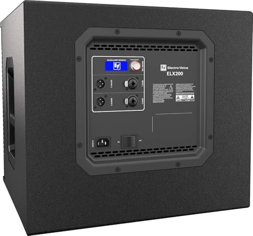 electro-voice elx200-12sp 1234 1200w powered subwoofer black