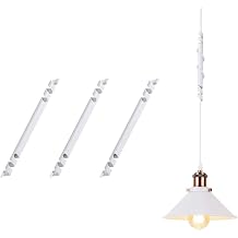 ANYE 3-Pack Iron Art Cord Adjuster White Color Cable Management Accessories for Pendant Light Chandelier DIY Cord Winder