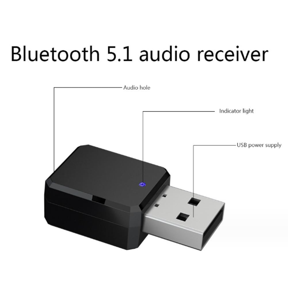 Receptor USB AUX para Coche BotóN Multimedia InaláMbrico Bluetooth Volante del Coche BotóN MultifuncióN Control Remoto