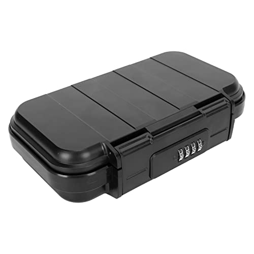 Caja Fuerte Portátil, Caja de Seguridad Combinada con Código, Mini Caja Fuerte de Viaje Impermeable Antirrobo con Cadena Extraíble, para Dormitorio, Hotel de Playa