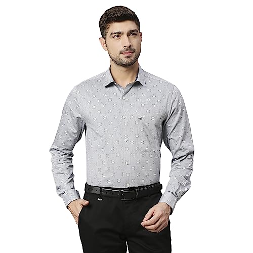 Image of Thomas Scott Men's Cotton Slim Fit 100% Formal Shirt with Spread Collar and Full Sleeves