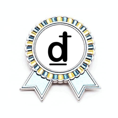 Broche symbole de monnaie vietnamienne en métal et finition médaille
