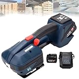 WYBYYDS Industrial Electric Strapping Machine, 4000mAh High-Capacity Battery, for Secure Palletizing with 13-16mm PP/PET Plastic Strap 2x4000mah