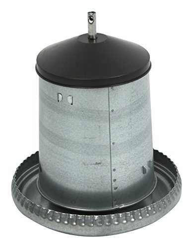 duvoplus, MANGEOIRE Poules SILO GALVANISÉ + Couvercle 18KG, Oiseaux, Oiseaux