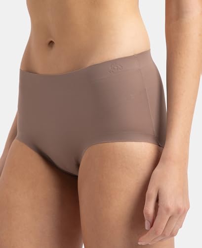 Image of Jockey 1827 Women's High Coverage Microfiber Nylon Elastane Stretch Mid Waist Hipster with No Visible Pantyline