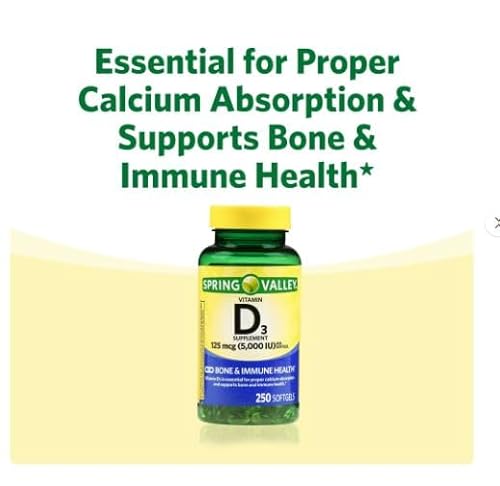 H4U Vitamin D3 5000Iu, 125 Mcg Per Softgel, Healthy Muscle Function, And Immune Support, Non-Gmo, Gluten Free And Dairy Free Vitamin D Supplement thumb #5