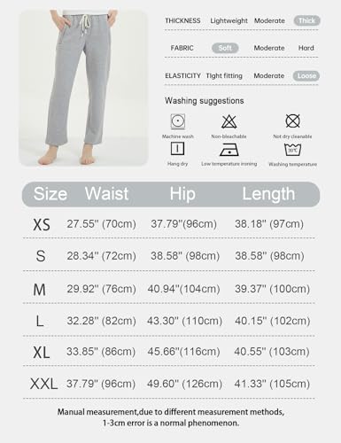 Image of Gihuo Women's Sherpa Lined Sweatpants Winter Warm Fleece Lined Sweatpants with Pockets Fleece Jogger Pants