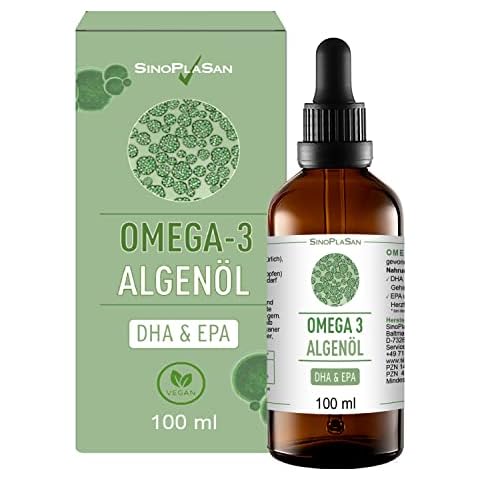 Omega 3 Algenöl mit 998mg DHA & 535mg EPA pro 2.5ml, DIE VEGANE ALTERNATIVE ZU FISCHÖL, mit allen Analysen Cover