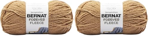 Image of Bernat Forever Fleece Yarn, 2 Pack, Bergamont