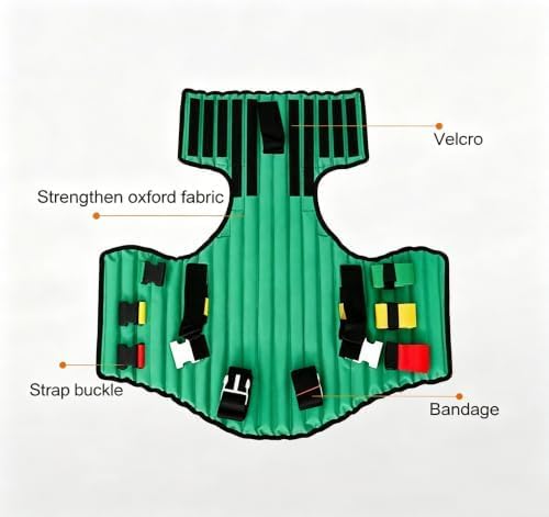 KED Folding Tactical Extrication Device, Fracture Splint Kit, Cervical Fixation Plate, with Carrying Bag, Firefighter Extrication Jacket for Immobilizing