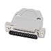 uxcell DB25 25 Pins 2 Rows Male Converter Connector Adapter w Kit Cover Housing Assembly Shell Plastic Hood