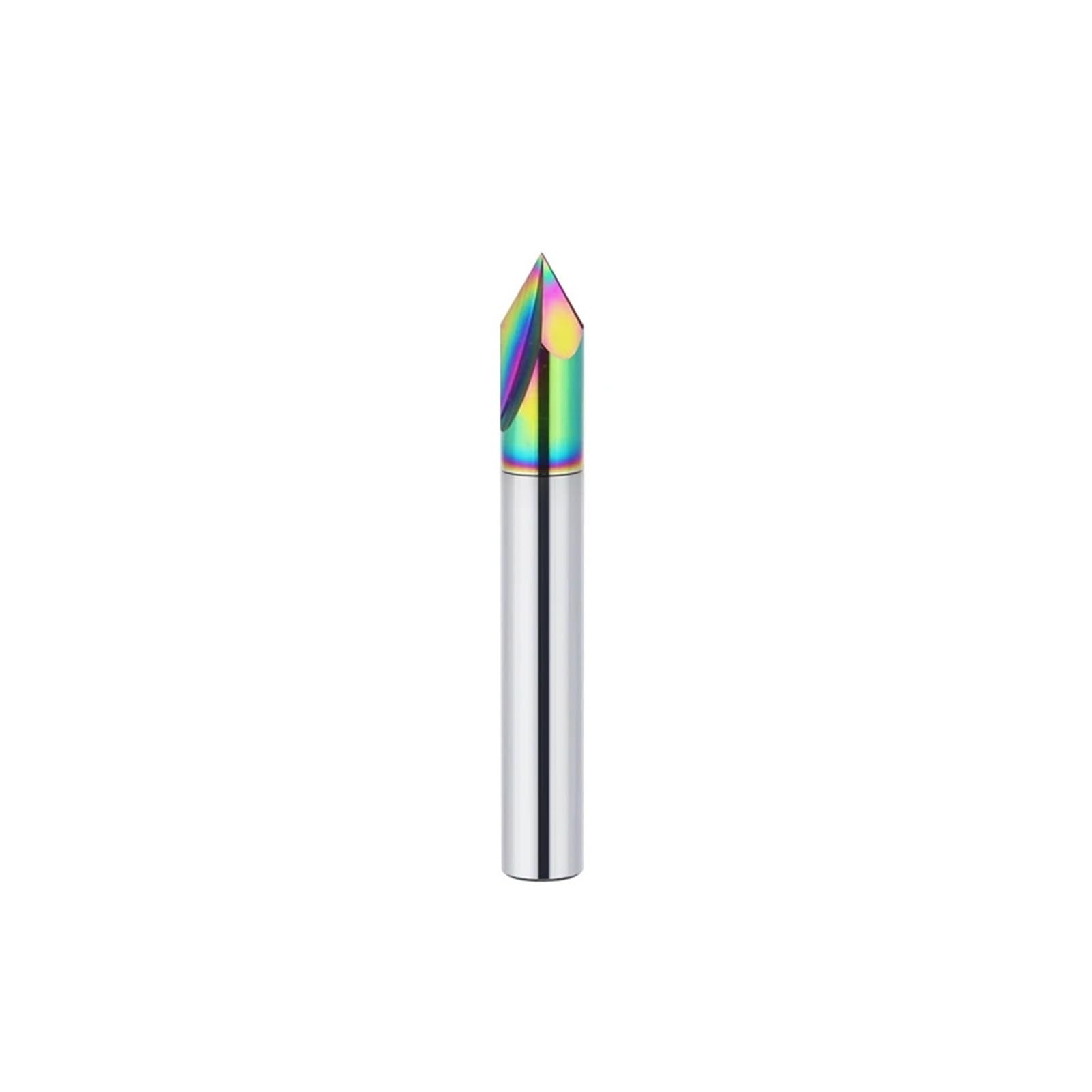 1 fresa de chaflán de carburo. | 60 90 120° Cortador CNC de acero de tungsteno 2 flautas Molino de chaflán Cortador de metal(120 degree,D20x100L)