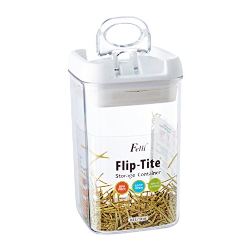 Mini Pote para Mantimentos Hermético Bono Home de Acrílico Flip Tite 400 ml