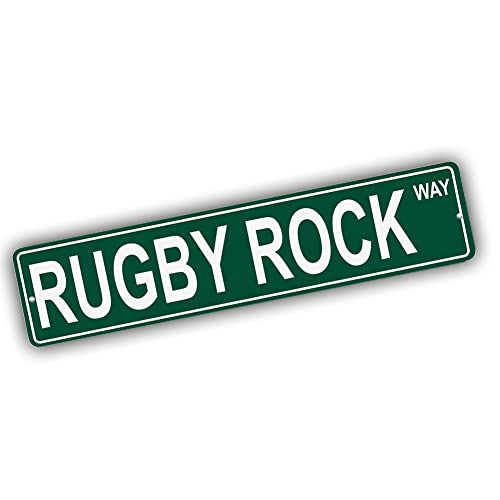 Brotherhood Aluminum Street Sign for Rugby Rock - Colorado Man Cave Decor