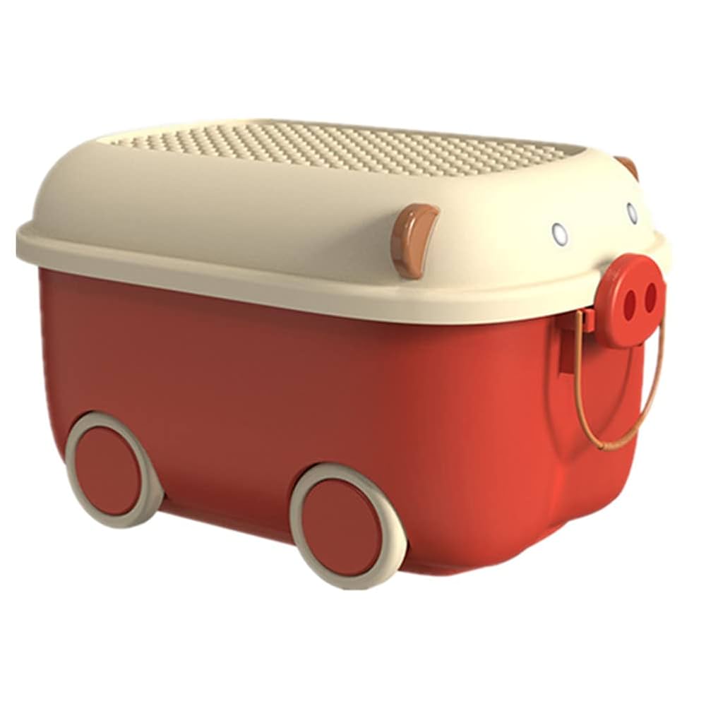 Amazon.co.jp: おもちゃ箱 ふた付き キャスター 収納ボックス