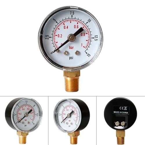 Manomètre de pression eau huile connecteur 1/8 BSPT manomètre basse pression