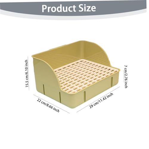 Caja de arena para conejos ideal para mantener limpia la zona de juego 8