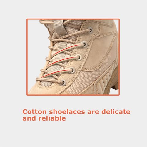 Image of Kervaky Men's military tactical boots outdoor boots work boots desert boots hard wearing boots hiking boots combat boots light boots-black-39